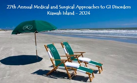 27th Annual Medical and Surgical Approaches to GI Disorders - Kiawah Island - 2024 Banner